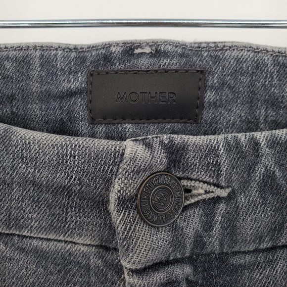 Mother The Looker High Waist Nick Fray Ankle Skinny Jeans in Grey Size 25 - Picture 5 of 9